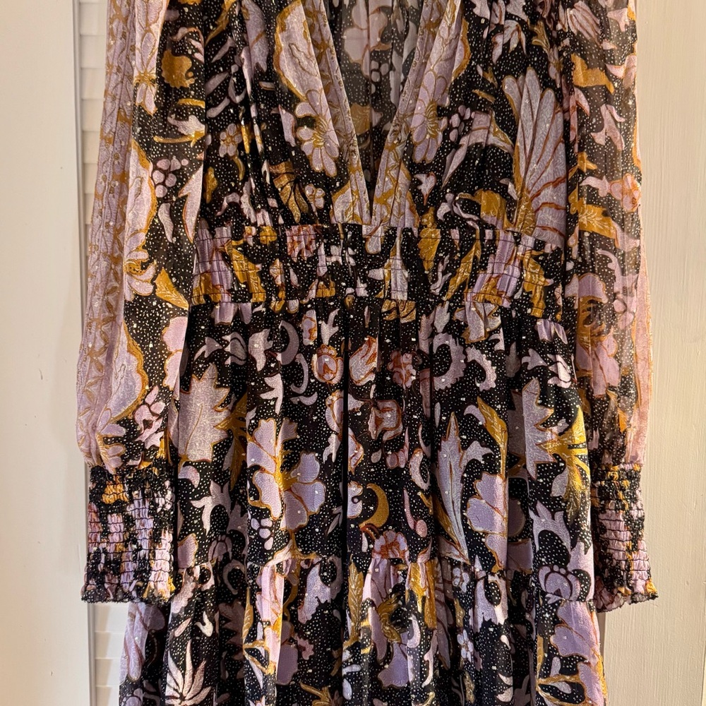 💃🏻Ulla Johnson Rosetta Floral Silk Dress - Picture 4 of 13
